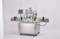 Machine de remplissage automatique à 4 têtes pour jus liquide, boissons, eau, lait, 30 ml-300 ml, 50 ml-500 ml, remplisseuse de bouteilles