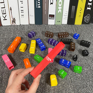 51pcs nhựa số lượng thông minh toán học tập Cubes New Kid của toán học Phần tỷ lệ phần trăm khối toán học giảng dạy ngăn xếp CPC - Product Image 4