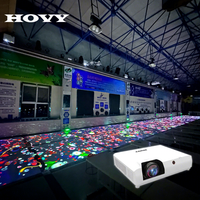 Projecteur de sol interactif 3D pour extérieur, écran LCD, connectivité, équipement publicitaire portable pour AR sur site