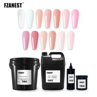 FZN 1kg Gel UV Artistique Sans TPO en Gros, Gel Constructeur Naturel en Vrac avec Logo Personnalisé, Sans HEMA, Certifié CPNP