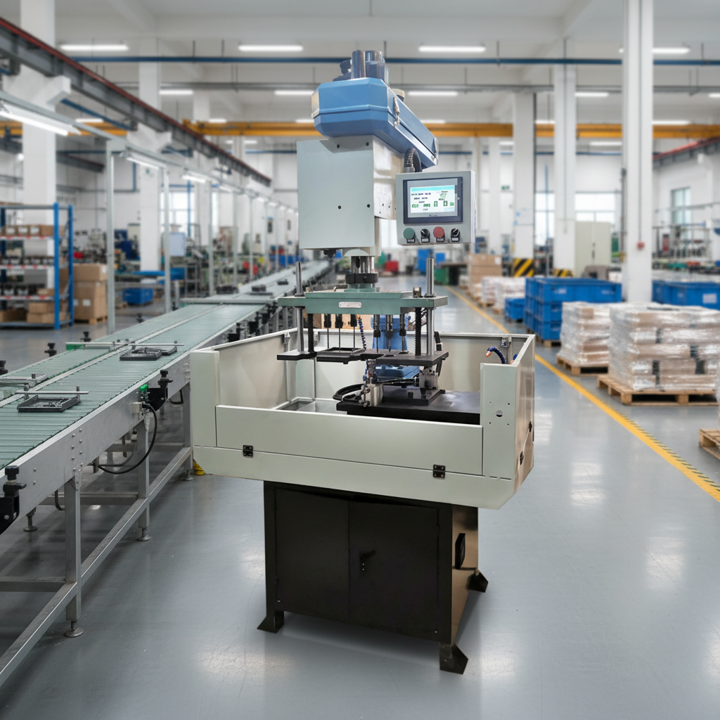 CNC Bench Drilling & Tapping Machine with PLC and Motor-Automatic Sliding Table One-Time Processing Customizable