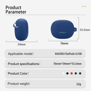 Funda para auriculares para XIAODU DuPods G108, carcasa de silicona para auriculares, fundas TWS Wireless erabuds, para <span class=keywords><strong>AirPords</strong></span> - Product Image 3