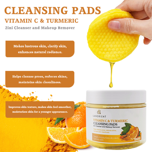 Nettoyant Exfoliant Visage Bio à <span class=keywords><strong>la</strong></span> Vitamine C Marque Blanche, Tampons Nettoyants Éclaircissants et Blanchissants pour Femmes - Product Image 4