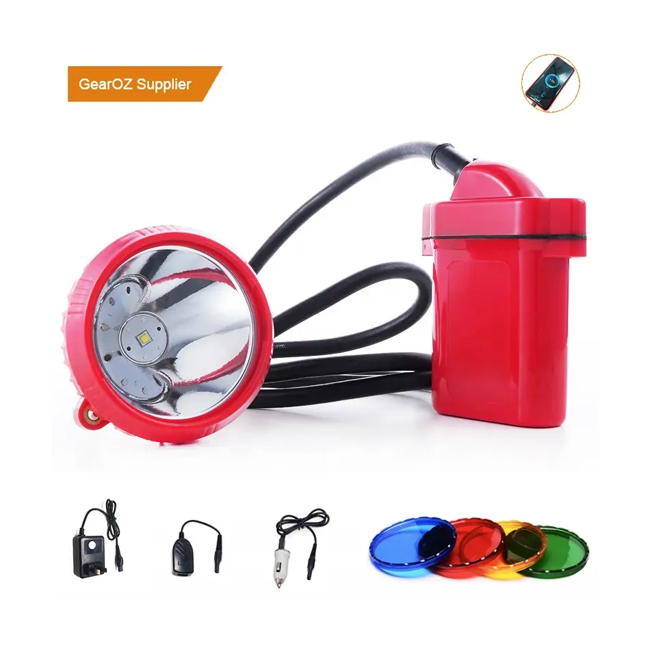Super Bright LED Rechargeable Safety Explosion-Proof Mining Light Miners Headlamp Cap Lamp Camping