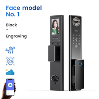Cerradura Inteligente de Aluminio y Vidrio con Reconocimiento Facial 3D, Huella Dactilar, Contraseña, Tarjeta de Memoria, Multi-idioma, Tt Lock, Aplicación Tuya