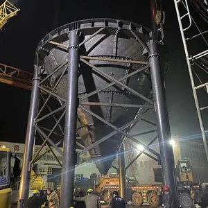 Tanque de silo de cemento de 200 toneladas pequeño silo de 50 toneladas-500 toneladas tipo atornillado Almacenamiento de silo de acero de cemento
