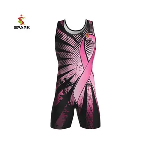 Personalizado da qualidade superior unissex luta singlet atacado