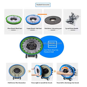 1100W High Power Air Cooling Carpet Washing <b>Machine</b> 17 Inch <b>Floor</b> Scrubber 17 Inch Carpet Commercial <b>Floor</b> Scrubber - Product Image 4