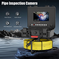 7 pouces tuyau d'égout caméra vidange égout Pipeline endoscope industriel DVR enregistrement vidéo 30M câble