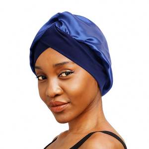 Gorro de lujo para mujer, cómodo, talla única, para dormir de noche, gorro para la pérdida de cabello, gorro para dormir cruzado de banda ancha para mujer - Product Image 1