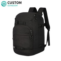 Sac à dos de ski Fuliya personnalisé, imperméable, pour l'hiver, 50L, pour bottes, lunettes, gants, casque de ski et de snowboard