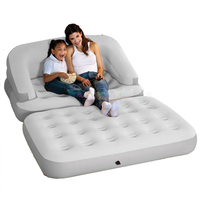 Sofá inflable plegable portátil colchón jardín canapé gonflable aufblasbares Air Bad sofá para acampar al aire libre sofá cama