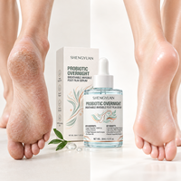 Sérum de Soin des Pieds au Cuivre et Probiotiques Fermentés du Fabricant – Lotion Rafraîchissante Nuit à Film Respirant Invisible