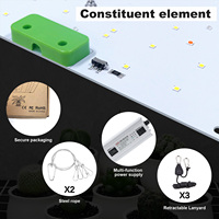 Spectre complet UV IR RED élèvent la lumière LM281B + PRO 180W LED élèvent la lumière pour le démarrage des graines de plantes VEG BLOOM Grow