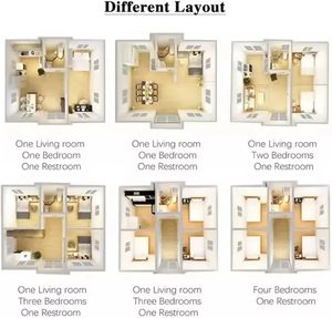 <span class=keywords><strong>Maison</strong></span> de conteneur pliable préfabriquée de luxe de 20 pieds 2-4 chambres à coucher petites maisons pour adultes de 40 pieds à <span class=keywords><strong>vendre</strong></span> - Product Image 3