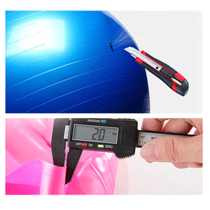 Ballon de Pilates d'exercice écologique avec logo personnalisé Ballon de yoga de gymnastique en PVC de 65cm - Product Image 5