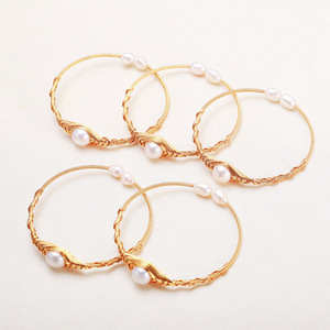 Bracelet en perles d'eau douce blanches véritable, fabrication directe du fabricant, simple, ouverture facile, bijoux pour femmes, bracelets tendance - Product Image 4