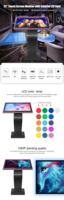 Kiosco Interactivo con Pantalla Táctil de 32 Pulgadas para Juegos de Casino, Decoración con Tira LED, PC Todo en Uno, Kiosco Táctil para Casino, Conexión Plug-and-Play