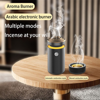 Diffuseur d'huiles essentielles en métal de luxe Brûleur d'arôme arabe électrique avec lumière chaude Machine d'aromathérapie pour bureau à domicile
