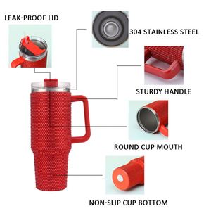 Vaso Térmico Personalizado con Logotipo, 40 oz, Doble Capa de Acero Inoxidable 304, Aislado al Vacío, con Pedrería, Libre de BPA, Ecológico, Mantiene la Temperatura de 6 a 12 Horas - Product Image 4