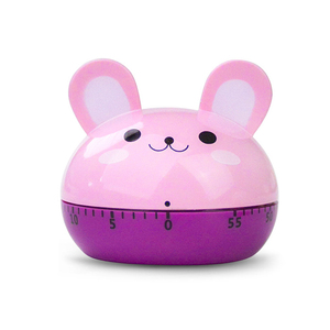 Minuteur de cuisine mécanique adorable en forme d'animal, <span class=keywords><strong>compte</strong></span> à <span class=keywords><strong>rebours</strong></span> de 60 minutes, décoration de bureau pour la pâtisserie et la cuisine - Product Image 4