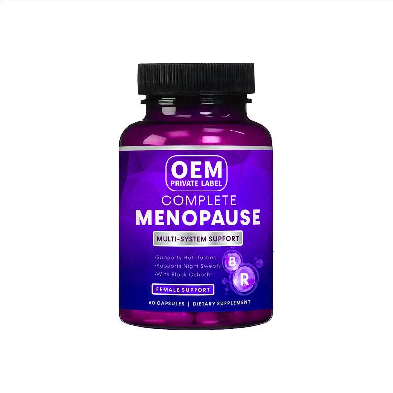 Capsule Complete per la menopausa con supporto Multi-sistema Cohosh nero per le donne promuove la salute dell'apparato digerente e dell'intestino OEM/ODM