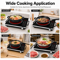 Plaque de cuisson en céramique OEM 220V, plaque en céramique antiadhésive, nettoyage facile, commande tactile, 725x350mm, livraison rapide KI03017