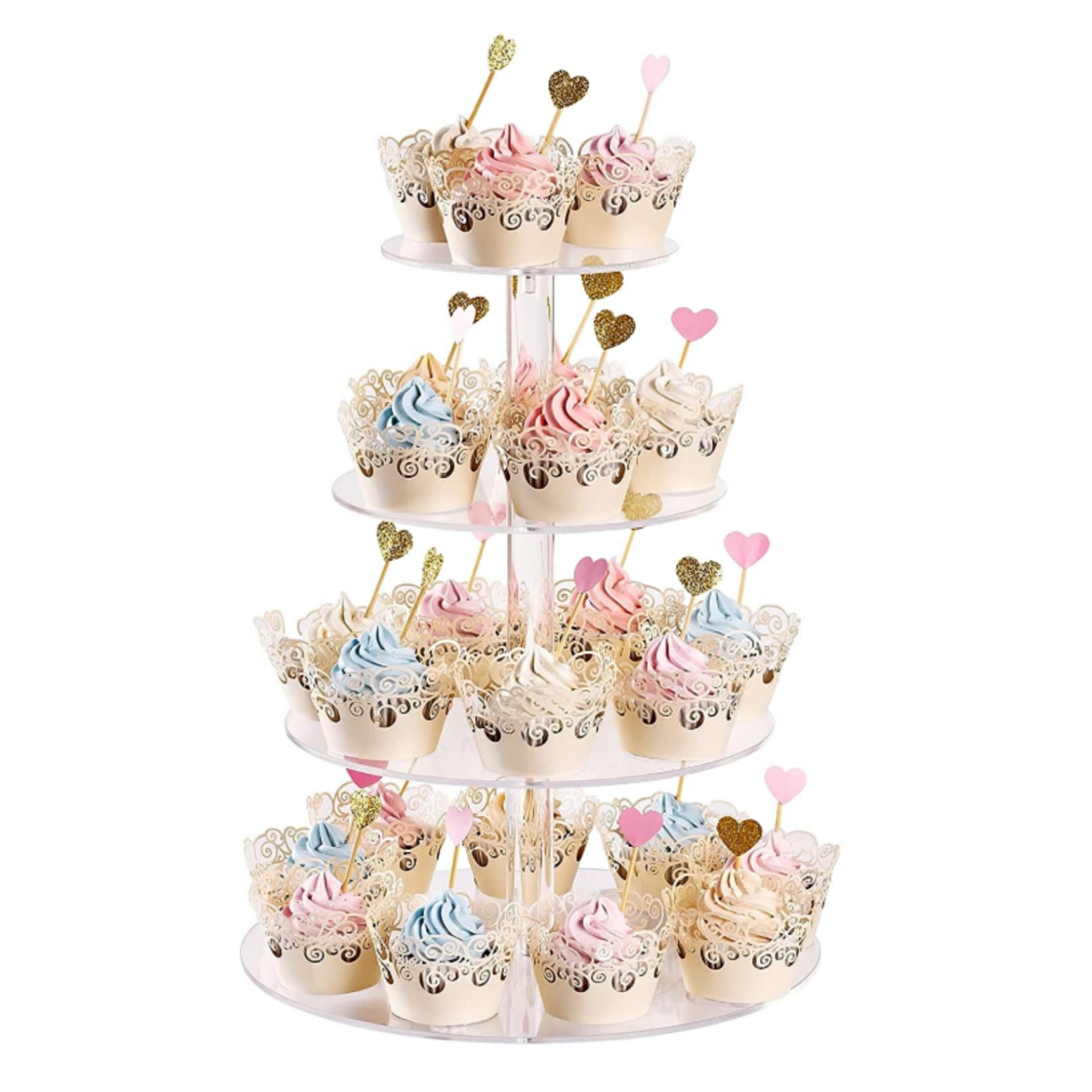 アウトレット 送料無料 お祝いの結婚式のためのケーキスタンドカップケーキスタンド白 黒 透明 Discoversvg Com