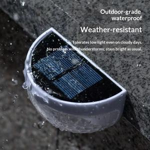 Solar-Powered Semi-Circular Teardrop Wall/Step <b>Light</b> Outdoor Rainproof Landscape Garden Cross-Border <b>Lawn</b> Model 005 Zhejiang - Product Image 1