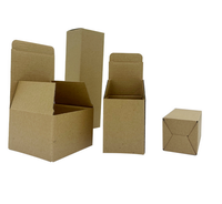 Boîte d'emballage en carton ondulé pliable personnalisée 350 g/m² blanche, noire, marron pour pot de bougie, flacon cosmétique