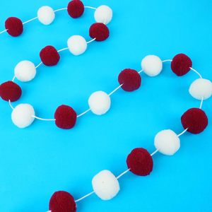 Guirlande de boules de Noël en velours neutre, ornements suspendus pour table, cheminée et escalier - Product Image 2