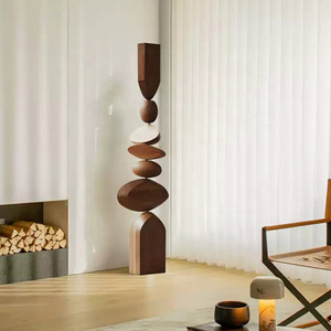 ML-WD051 Escultura de Madera Grabada, Arte Moderno para la Entrada del Hogar, Accesorios de Lujo para Hoteles, Hecho a Mano en Madera Sólida - Product Image 4