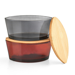 Bán Buôn Bấc Nến Tàu Rỗng Rõ Ràng 450Ml 770Ml Hình Bầu Dục Thuyền Nến Hình Dạng Chủ Sở Hữu Lọ Thủy Tinh - Product Image 4