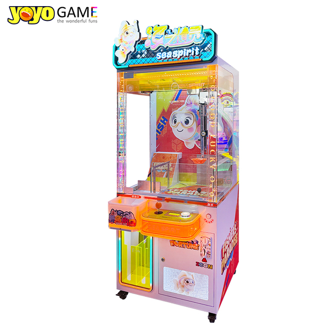Smart Fish Claw Machine Coin-operated Electronic Crane Fish Catching Prize Vending Machine for Shopping Malls & Amusement Parks