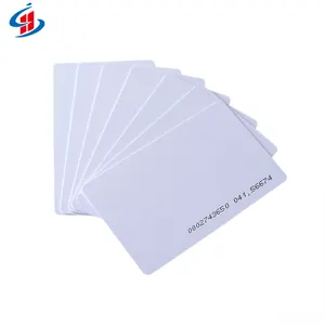 CR80 Plastic White Blank Printable PVC Card TK4100 F08 RFID Card Access Inkjet Printable Card