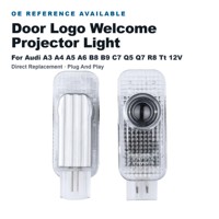 Kit d'éclairage d'ambiance personnalisé HD LED pour portière de voiture, projecteur de logo de bienvenue pour Audi A3 A4 A5 A6 B8 B9 C7 Q5 Q7 R8 TT 12V