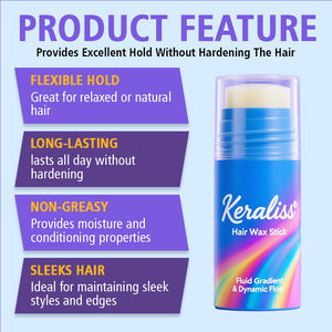 Joynna Cerise Parfumée Délié En Bois Populaire En Plastique Carré Braidz Salon Imperméable Rouge À Lèvres Bord Contrôle Cheveux Cire Bâton - Product Image 3