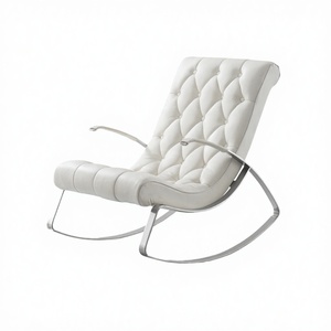 Luxury Modern Leather Sofa <b>Chair</b> Swing Lounge <b>Rocking</b> <b>Chair</b> with Antique Design for Living Room Home Furniture - Product Image 2