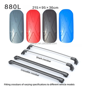 Boîte <span class=keywords><strong>de</strong></span> <span class=keywords><strong>toit</strong></span> <span class=keywords><strong>de</strong></span> voiture aérodynamique 800L avec barres transversales universelles pour SUV - Product Image 3