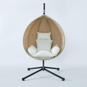 Sillón Colgante de Hierro Moderno Personalizado para Jardín/Patio, Cesta Colgante Metálica, Columpio, Nueva <span class=keywords><strong>Hamaca</strong></span> <span class=keywords><strong>Reclinable</strong></span>, Sillón Mecedor para Balcón Exterior - Product Image 4