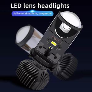 หลอดไฟหน้ารถจักรยานยนต์แบบเลเซอร์ <span class=keywords><strong>LED</strong></span> H7 H4ขนาดเล็กสำหรับ Y6D Y6สว่างมากเลนส์โปรเจคเตอร์แอลอีดีแบบ CANbus นำอุณหภูมิสี6000K - Product Image 6