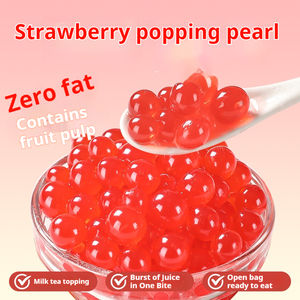 เยลลี่สตรอว์เบอร์รี่แบบไม่มีน้ำตาล รสชาติหลากหลาย ปี 2025 OEM ชาไข่มุกแบบเม็ดเล็ก 1 กก. บรรจุถุง - Product Image 2