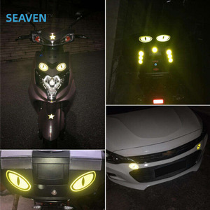 Autocollant réfléchissant pour voiture Bande d'avertissement en forme d'<span class=keywords><strong>oeil</strong></span> Bandes réfléchissantes Marque de sécurité Autocollant protecteur de porte - Product Image 4