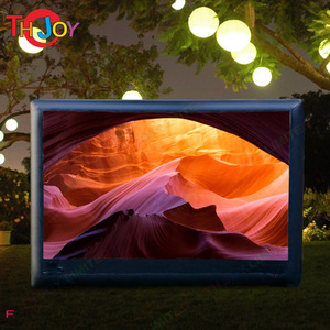 Écran de film gonflable de 100 pouces avec livraison gratuite de porte d'air écran de Projection de cinéma de projecteur d'air Portable à vendre - Product Image 3