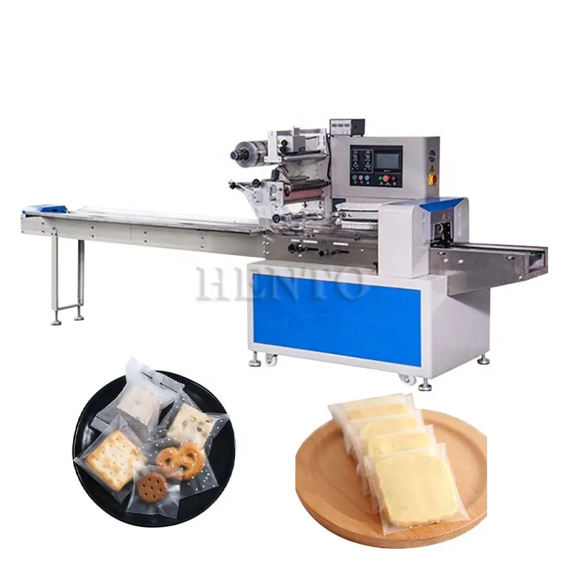 Máquina empacadora de galletas de estructura Simple/Máquina empacadora de paletas de helado/Máquina empacadora de flujo automático