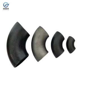 מפעל מותאם אישית שחור פלדה פחמן דו-יצוק מרותך 45 90 מעלות astm 180 45 מעלות 180 החלקה חלקה - Product Image 1