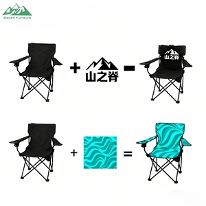 Silla de <span class=keywords><strong>Camping</strong></span> Plegable Portátil para Exteriores Wayon, Silla de Playa con Marco de Aluminio y Bolsa de Transporte para Viajes, Senderismo y Pesca - Product Image 4