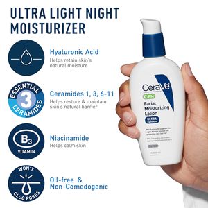Ensemble de lotion hydratante pour le visage AM/PM et nettoyant hydratant, 3 fl oz chacun, pour peaux normales à sèches - Product Image 5