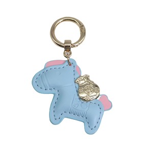 Llaveros de Cuero PU con Diseño de <span class=keywords><strong>Pony</strong></span> de Dibujos Animados, Coloridos y Lindos, Hechos a Mano, Personalizados, Regalo Promocional, Impresión UV, 7x6cm, para Mujer - Product Image 4