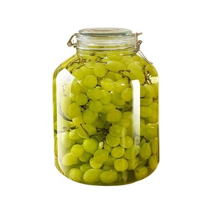 Bocaux en verre de grande capacité pour cornichons avec couvercles et cuillères, idéaux pour le stockage des légumes marinés en cuisine (vente en <span class=keywords><strong>gros</strong></span>) - Product Image 2
